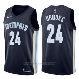 Camiseta Memphis Grizzlies Dillon Brooks NO 24 Icon 2017-18 Azul