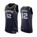 Camiseta Memphis Grizzlies Ja Morant NO 12 Ciudad 2021-22 Autentico Azul