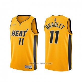 Camiseta Miami Heat Avery Bradley NO 11 Earned 2020-21 Oro