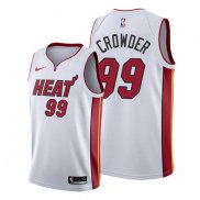 Camiseta Miami Heat Jae Crowder NO 99 Association 2019-20 Blanco