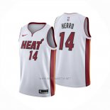 Camiseta Miami Heat Tyler Herro NO 14 Association 2024-25 Blanco