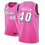 Camiseta Miami Heat Udonis Haslem NO 40 Earned 2018-19 Rosa