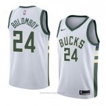 Camiseta Milwaukee Bucks Joel Bolomboy NO 24 Association 2018 Blanco