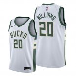 Camiseta Milwaukee Bucks Marvin Williams NO 20 Association 2019-20 Blanco