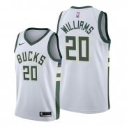 Camiseta Milwaukee Bucks Marvin Williams NO 20 Association 2019-20 Blanco