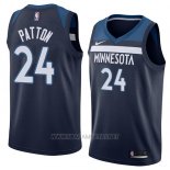 Camiseta Minnesota Timberwolves Justin Patton NO 24 Icon 2018 Azul