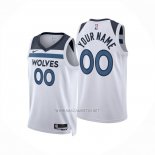 Camiseta Minnesota Timberwolves Personalizada Association 2024-25 Blanco