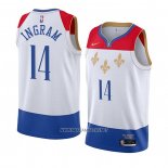 Camiseta New Orleans Pelicans Brandon Ingram NO 14 Ciudad 2020-21 Blanco