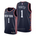 Camiseta New York Knicks Bobby Portis NO 1 Ciudad 2019 Azul