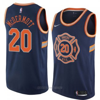 Camiseta New York Knicks Doug Mcdermott NO 20 Ciudad 2018 Azul