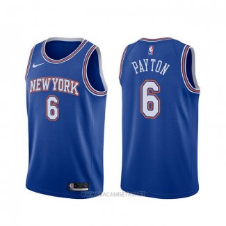 Camiseta New York Knicks Elfrid Payton NO 6 Statement 2019-20 Azul