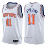 Camiseta New York Knicks Frank Ntilikina NO 11 Statement 2017-18 Blanco