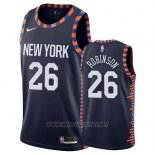 Camiseta New York Knicks Mitchell Robinson NO 26 Ciudad 2019 Azul