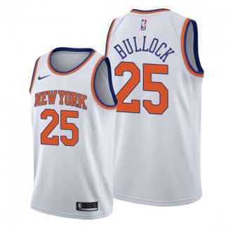 Camiseta New York Knicks Reggie Bullock NO 25 Association Blanco2