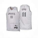 Camiseta Nino Dallas Mavericks Kyrie Irving NO 11 Ciudad 2024-25 Blanco