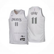 Camiseta Nino Dallas Mavericks Kyrie Irving NO 11 Ciudad 2024-25 Blanco