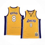 Camiseta Nino Los Angeles Lakers Kobe Bryant NO 8 Mitchell & Ness 1999-00 Amarillo