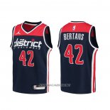 Camiseta Nino Washington Wizards Davis Bertans NO 42 Association 2020-21 Azul