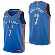 Camiseta Oklahoma City Thunder Carmelo Anthony NO 7 Icon Azul