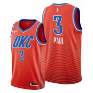 Camiseta Oklahoma City Thunder Chris Paul NO 3 Statement Naranja