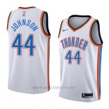 Camiseta Oklahoma City Thunder Dakari Johnson NO 44 Association 2018 Blanco