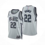 Camiseta Orlando Magic Franz Wagner NO 22 Ciudad 2024-25 Blanco