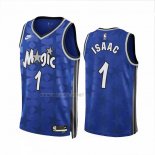 Camiseta Orlando Magic Jonathan Isaac NO 1 Classic 2023-24 Azul