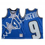 Camiseta Orlando Magic Nikola Vucevic NO 9 Mitchell & Ness Big Face Azul