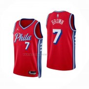 Camiseta Philadelphia 76ers Jaylen Brown NO 7 Statement 2025-26 Rojo