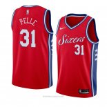 Camiseta Philadelphia 76ers Norvel Pelle NO 31 Statement 2017-18 Rojo