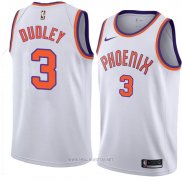 Camiseta Phoenix Suns Jarojo Dudley NO 3 Hardwood Classic 2018 Blanco