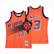 Camiseta Phoenix Suns Steve Nash NO 13 Mitchell & Ness 1996-97 Naranja