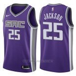 Camiseta Sacramento Kings Justin Jackson NO 25 Icon 2017-18 Violeta