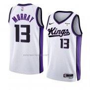 Camiseta Sacramento Kings Keegan Murray NO 13 Association 2023-24 Blanco