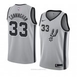 Camiseta San Antonio Spurs Dante Cunningham NO 33 Statement 2018 Gris