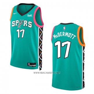 Camiseta San Antonio Spurs Doug Mcdermott NO 17 Ciudad 2022-23 Verde