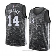 Camiseta San Antonio Spurs Drew Eubanks NO 14 Ciudad 2018 Gris