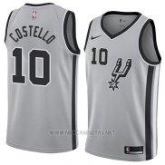 Camiseta San Antonio Spurs Matt Costello NO 10 Statement 2018 Gris