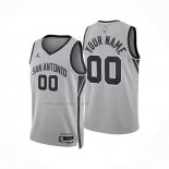 Camiseta San Antonio Spurs Personalizada Statement 2025-26 Gris