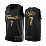 Camiseta Toronto Raptors Kyle Lowry NO 7 Ciudad 2019-20 Negro