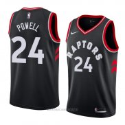 Camiseta Toronto Raptors Norman Powell NO 24 Statement 2018 Negro