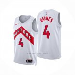 Camiseta Toronto Raptors Scottie Barnes NO 4 Association 2024-25 Blanco