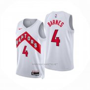 Camiseta Toronto Raptors Scottie Barnes NO 4 Association 2024-25 Blanco