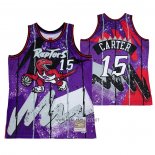 Camiseta Toronto Raptors Vince Carter NO 15 Mitchell & Ness 1998-99 Violeta