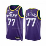 Camiseta Utah Jazz Omer Yurtseven NO 77 Classic 2023-24 Violeta