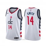 Camiseta Washington Wizards Ish Smith NO 14 Ciudad Blanco