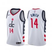 Camiseta Washington Wizards Ish Smith NO 14 Ciudad Blanco