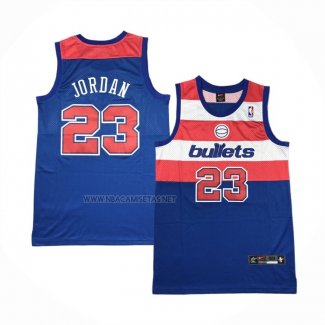 Camiseta Washington Wizards Michael Jordan NO 23 Retro Azul1