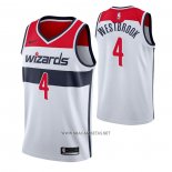 Camiseta Washington Wizards Russell Westbrook NO 4 Association 2020-21 Blanco