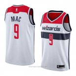 Camiseta Washington Wizards Sheldon Mac NO 9 Association 2018 Blanco